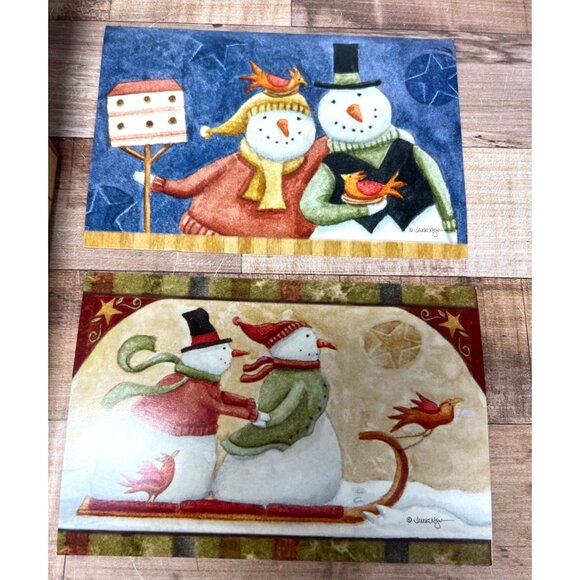 Snowman Greeting Card Box Set - 17 Blank Cards & Envelopes With 3D Keepsake Box - Picture 6 of 8